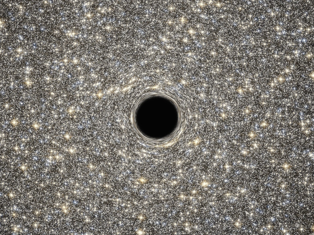 Seamless rotation wallpaper pattern — Cosmology by wallpaper⁶ — base photo: Artist's Concept of Giant Black Hole in Center of Ultracompact Galaxy Caption This is an illustratio