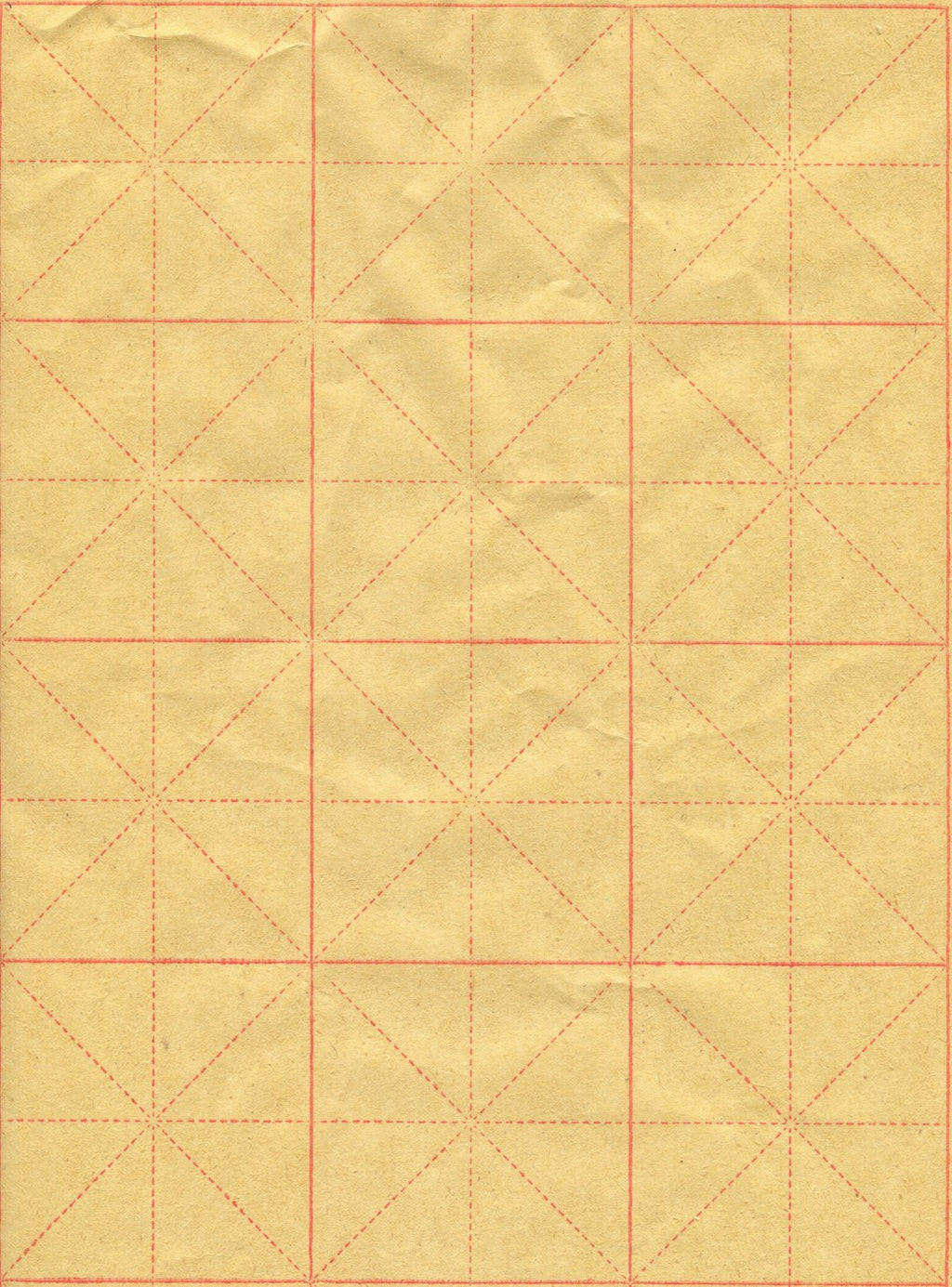 Seamless kaleidoscope wallpaper pattern — Origami by wallpaper⁶ — base photo: Meter character lattice Xuan paper,which is usually used to practice Chinese Calligraphy.