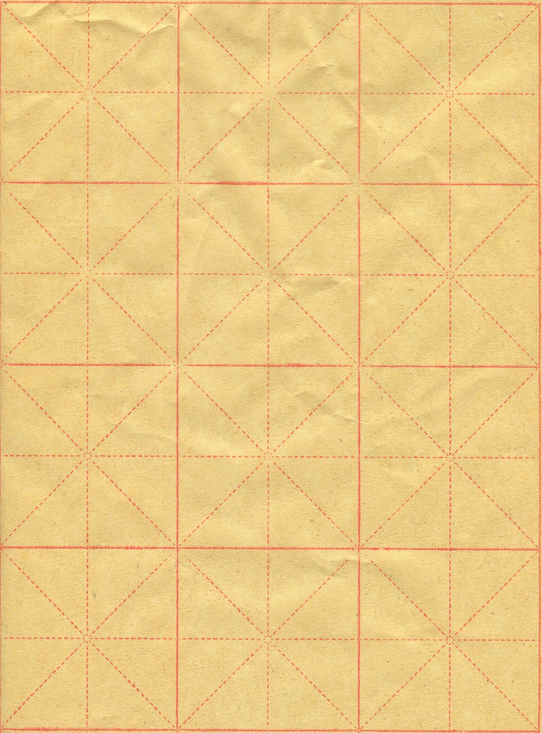 Seamless kaleidoscope wallpaper pattern — Origami by wallpaper⁶ — base photo: Meter character lattice Xuan paper,which is usually used to practice Chinese Calligraphy.