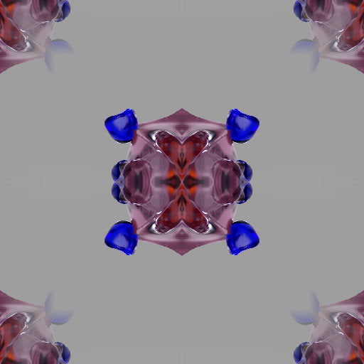 WALLPAPER⁶ — seamless mirror4 pattern from chemical compound visualization, Chemistry