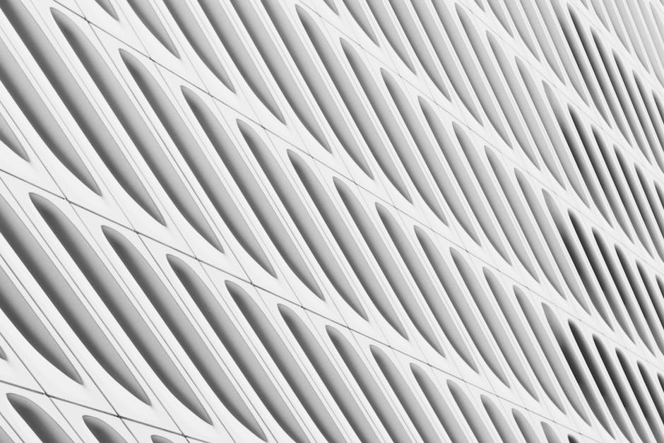 Statistics Horizontal Strip wallpaper pattern — base photo: Close-up of a futuristic architectural pattern showcasing modern design elements.