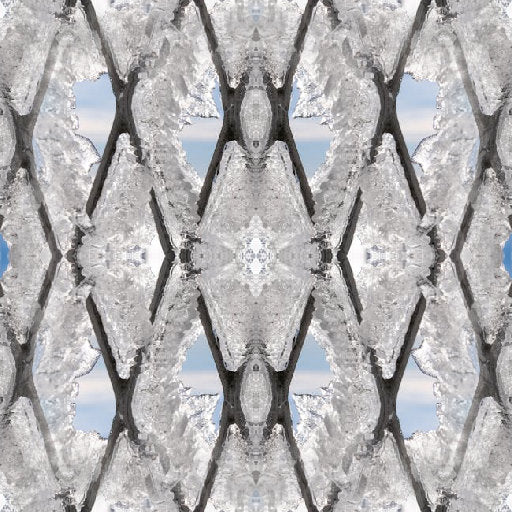 A seamless wallpaper pattern featuring mirrored molecular structures and atomic bonds in a sophisticated scientific grid.
