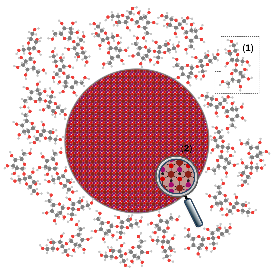 Seamless hex wallpaper pattern — Biochemistry by wallpaper⁶ — base photo: File:Iron-carbohydrate complex.svg