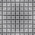 A black and white Op-Art pattern with Mirror symmetry forming a rhythmic, circular vortex of interlocking geometric lines.