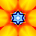 Seamless kaleidoscope wallpaper pattern — Origami by wallpaper⁶